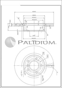 Ashuki P330-239 - Гальмівний диск autozip.com.ua