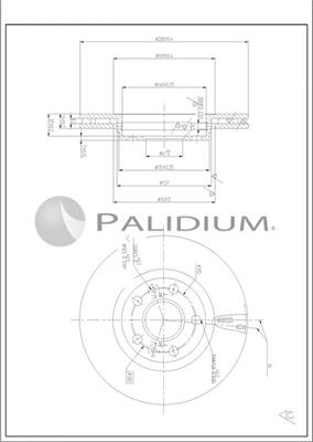 Ashuki P330-238 - Гальмівний диск autozip.com.ua