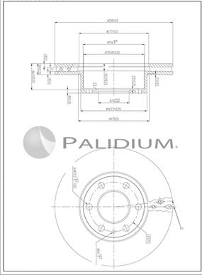 Ashuki P330-272 - Гальмівний диск autozip.com.ua