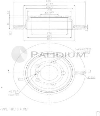 Ashuki P331-149 - Гальмівний диск autozip.com.ua