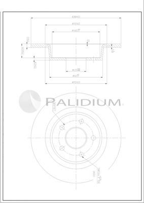 Ashuki P331-145 - Гальмівний диск autozip.com.ua