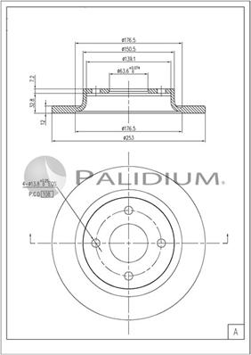 Ashuki P331-139 - Гальмівний диск autozip.com.ua