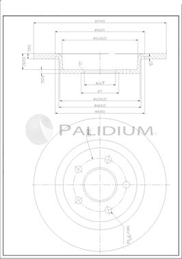 Ashuki P331-134 - Гальмівний диск autozip.com.ua