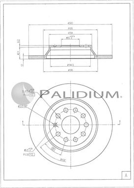 Ashuki P331-135 - Гальмівний диск autozip.com.ua