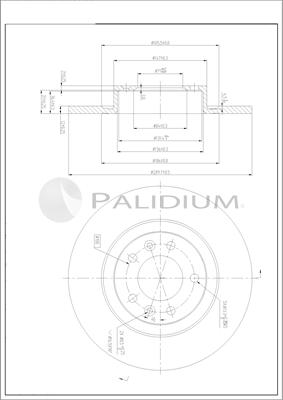 Ashuki P331-126 - Гальмівний диск autozip.com.ua