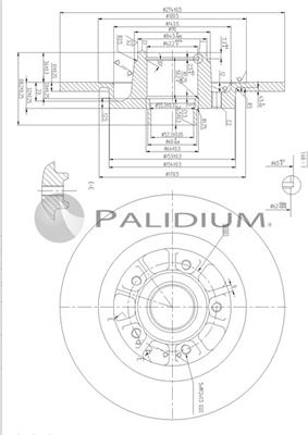 Ashuki P331-120 - Гальмівний диск autozip.com.ua