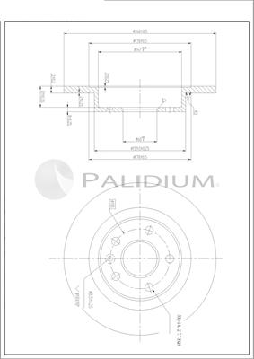 Ashuki P331-122 - Гальмівний диск autozip.com.ua