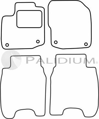 Ashuki PAL18-5578 - Комплект килимків autozip.com.ua