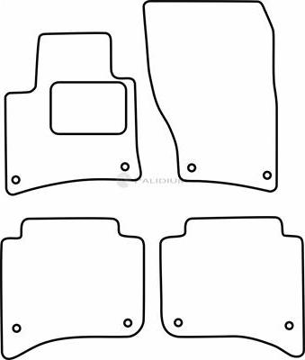 Ashuki PAL18-1849 - Комплект килимків autozip.com.ua