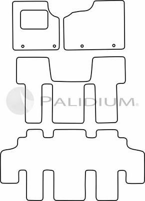 Ashuki PAL18-1238 - Комплект килимків autozip.com.ua