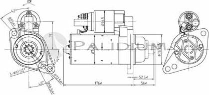 Ashuki PAL17-1006 - Стартер autozip.com.ua