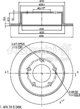 Ashuki SY606-03 - Гальмівний диск autozip.com.ua