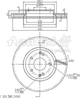 Rotinger RT 21309 T3 - Гальмівний диск autozip.com.ua