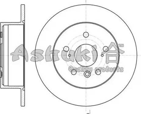 Ashuki T602-73 - Гальмівний диск autozip.com.ua