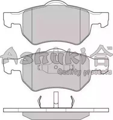 Ashuki US104204 - Гальмівні колодки, дискові гальма autozip.com.ua