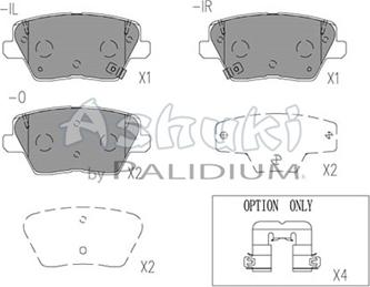 Ashuki Y029-60 - Гальмівні колодки, дискові гальма autozip.com.ua