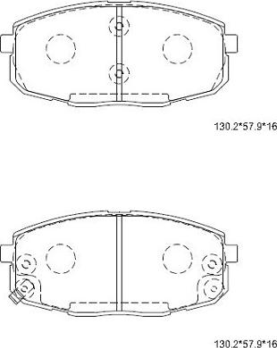 Asimco KD9740 - Гальмівні колодки, дискові гальма autozip.com.ua