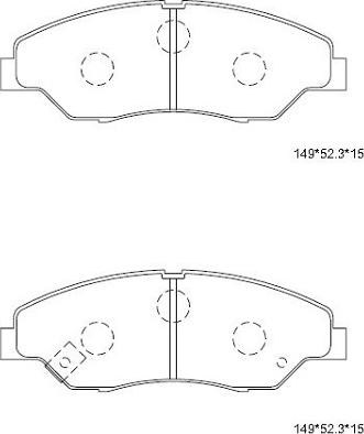 Asimco KD9708 - Гальмівні колодки, дискові гальма autozip.com.ua