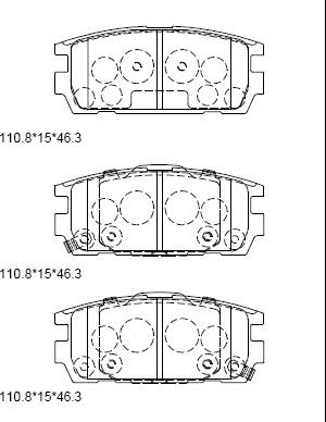 Asimco KD9712W - Гальмівні колодки, дискові гальма autozip.com.ua