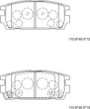 Asimco KD9712 - Гальмівні колодки, дискові гальма autozip.com.ua