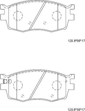 Asimco KD9738 - Гальмівні колодки, дискові гальма autozip.com.ua