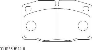 Asimco KD9733 - Гальмівні колодки, дискові гальма autozip.com.ua