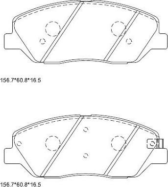 Beck/Arnley 085-1789 - Гальмівні колодки, дискові гальма autozip.com.ua