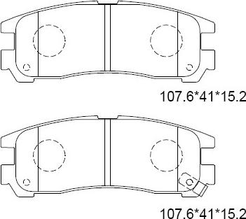 Asimco KD4624W - Гальмівні колодки, дискові гальма autozip.com.ua