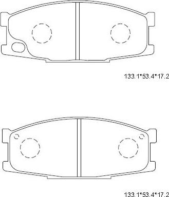 Asimco KD4348 - Гальмівні колодки, дискові гальма autozip.com.ua