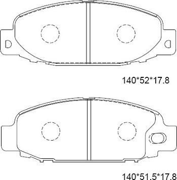Asimco KD4343 - Гальмівні колодки, дискові гальма autozip.com.ua