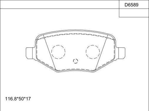 Asimco KD6589 - Гальмівні колодки, дискові гальма autozip.com.ua