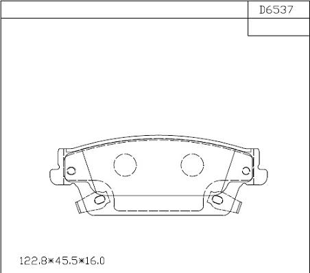 Asimco KD6537 - Гальмівні колодки, дискові гальма autozip.com.ua