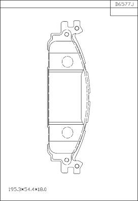 Asimco KD6577 - Гальмівні колодки, дискові гальма autozip.com.ua