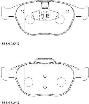 Asimco KD6768 - Гальмівні колодки, дискові гальма autozip.com.ua