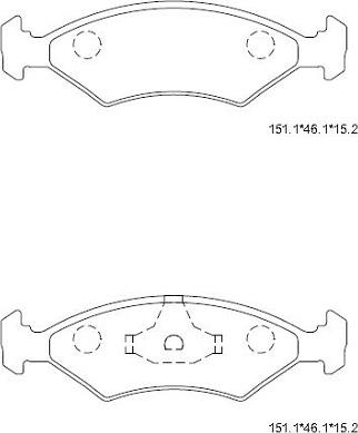 Asimco KD6724 - Гальмівні колодки, дискові гальма autozip.com.ua