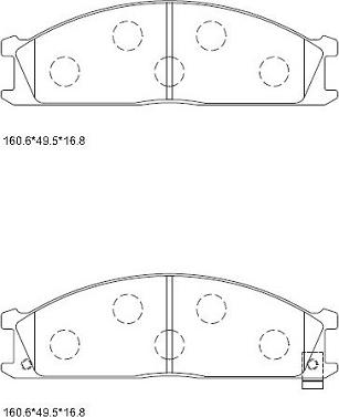 Asimco KD1792W - Гальмівні колодки, дискові гальма autozip.com.ua