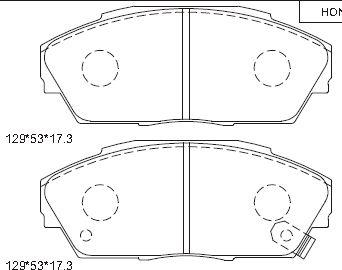 Asimco KD1774 - Гальмівні колодки, дискові гальма autozip.com.ua