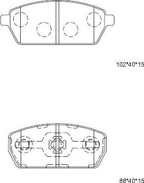 Asimco KD3311 - Гальмівні колодки, дискові гальма autozip.com.ua