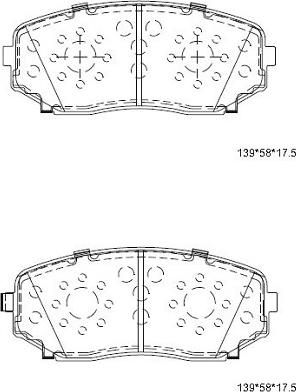 Asimco KD3740 - Гальмівні колодки, дискові гальма autozip.com.ua