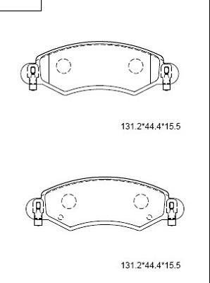 AD 2684RB - Гальмівні колодки, дискові гальма autozip.com.ua