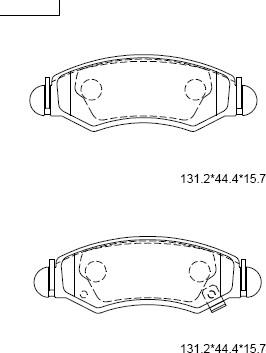 Asimco KD3760 - Гальмівні колодки, дискові гальма autozip.com.ua