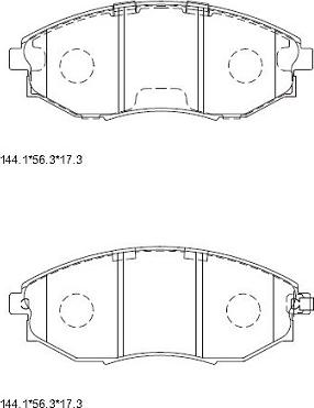 Asimco KD3735F - Гальмівні колодки, дискові гальма autozip.com.ua