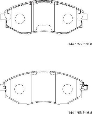 Asimco KD3735 - Гальмівні колодки, дискові гальма autozip.com.ua