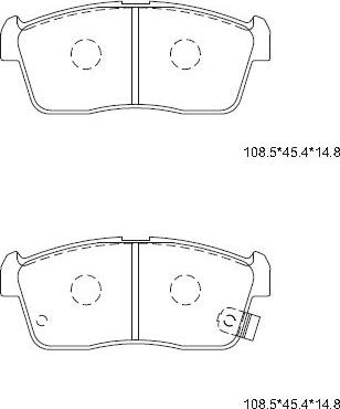 Remsa PCA072411 - Гальмівні колодки, дискові гальма autozip.com.ua