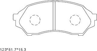 Asimco KD3725 - Гальмівні колодки, дискові гальма autozip.com.ua