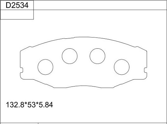 Asimco KD2534 - Гальмівні колодки, дискові гальма autozip.com.ua