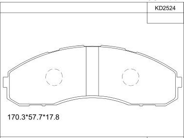 Asimco KD2524 - Гальмівні колодки, дискові гальма autozip.com.ua