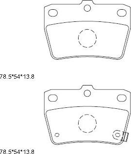 Asimco KD2637 - Гальмівні колодки, дискові гальма autozip.com.ua