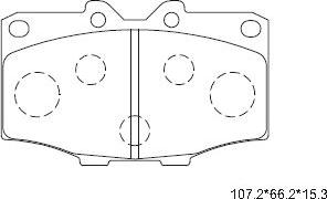 Asimco KD2259 - Гальмівні колодки, дискові гальма autozip.com.ua