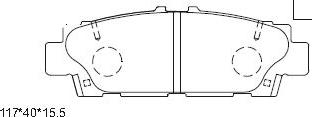 Asimco KD2742 - Гальмівні колодки, дискові гальма autozip.com.ua